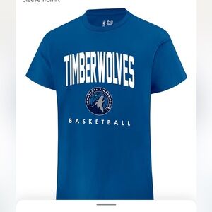 Timberwolves Blue Basketball T-Shirt